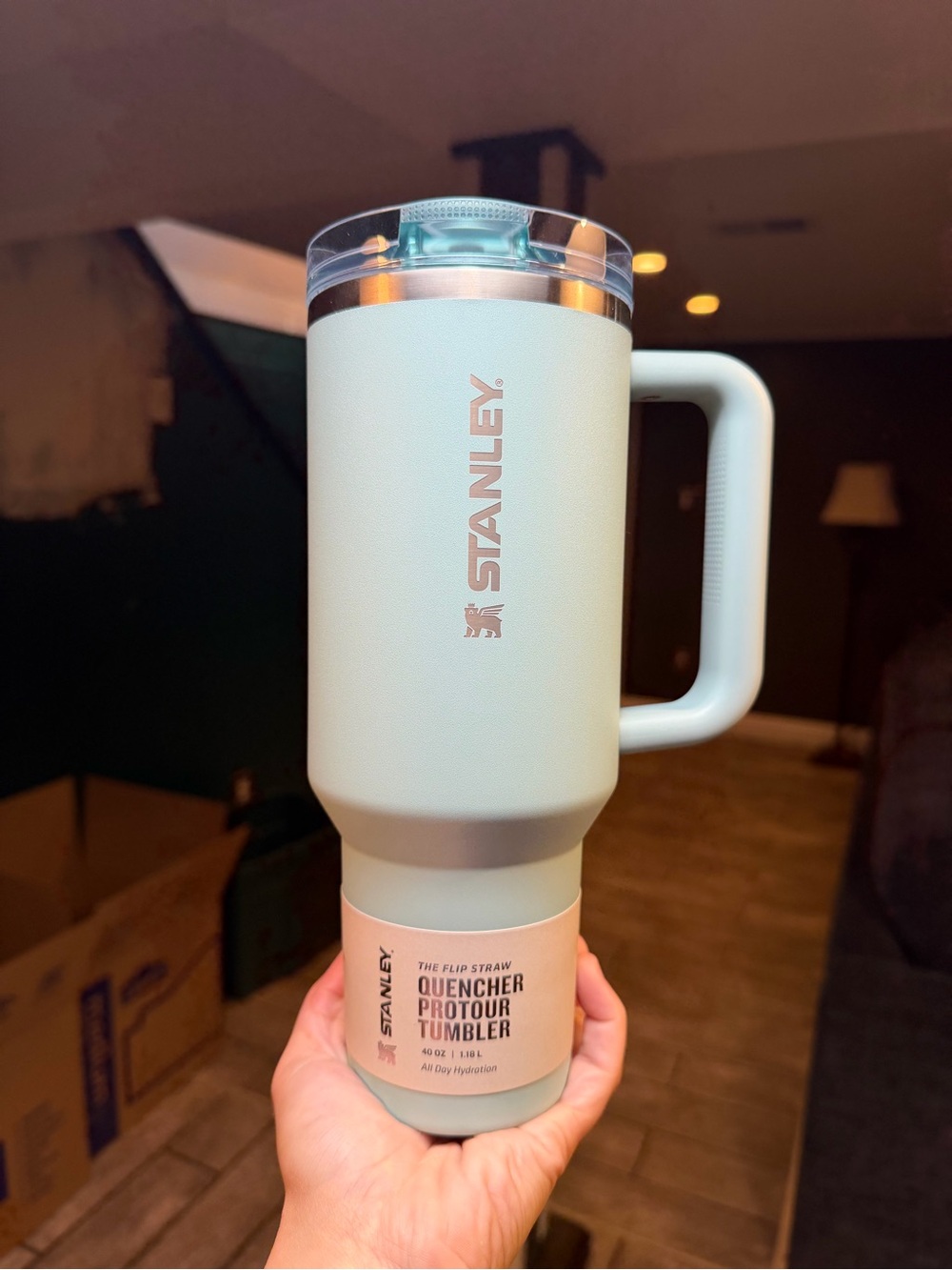 Authentic Stanley Quencher ProPour Tumbler - Seafoam Green